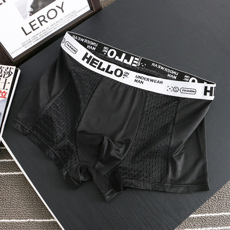 HELLO™ Mesh - Men's Boxers Underwear Green